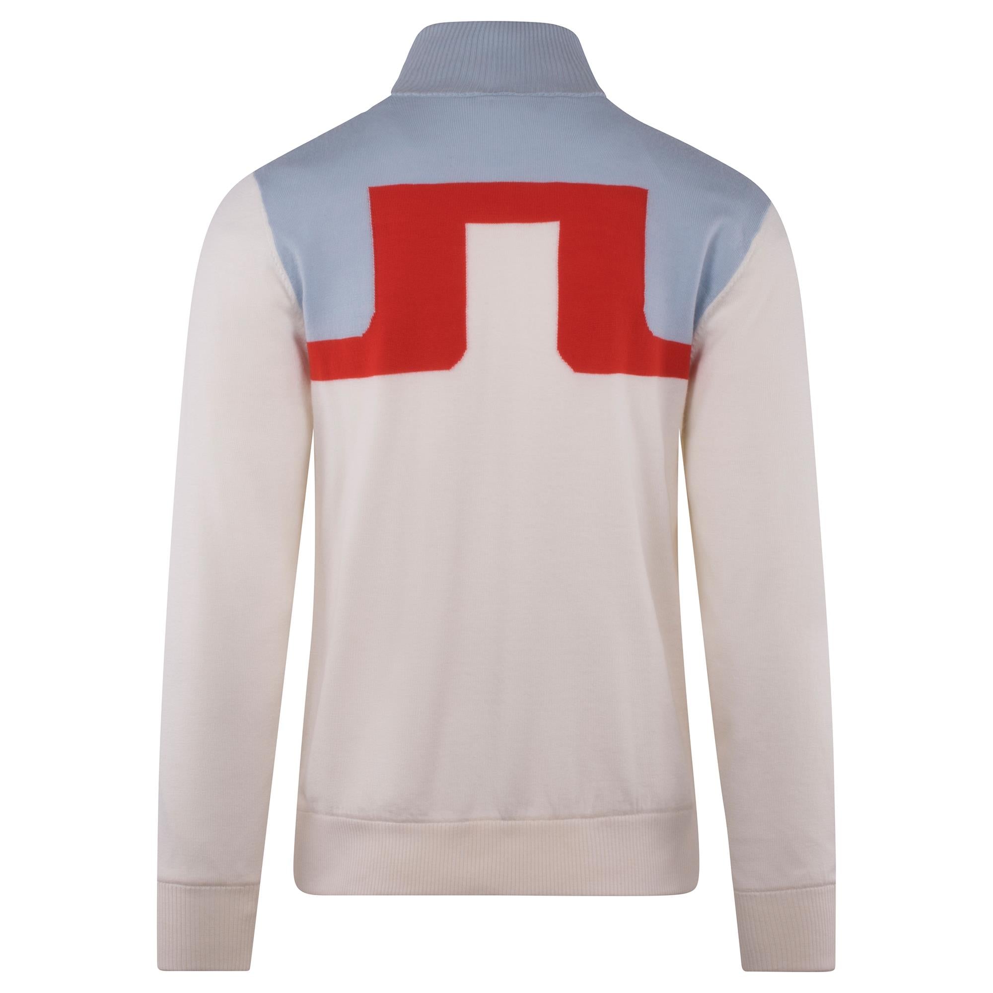 J Lindeberg Jeff Windbreaker Mens Golf Sweater White